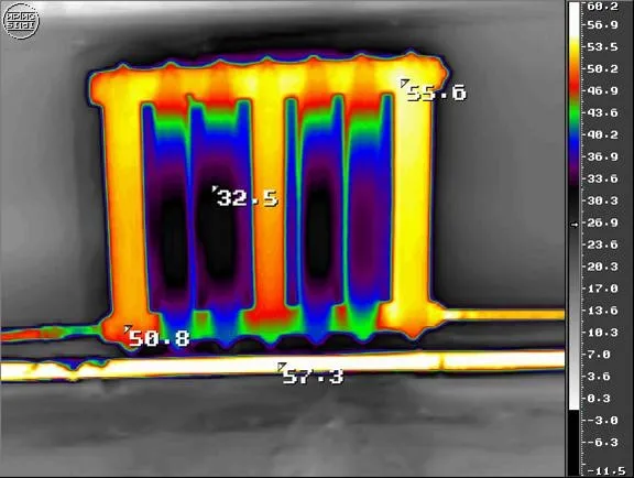 Тепловизор радиатора отопления