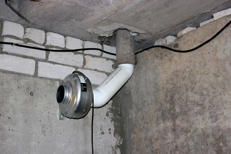 Установка принудительной вентиляции в подвале частного дома