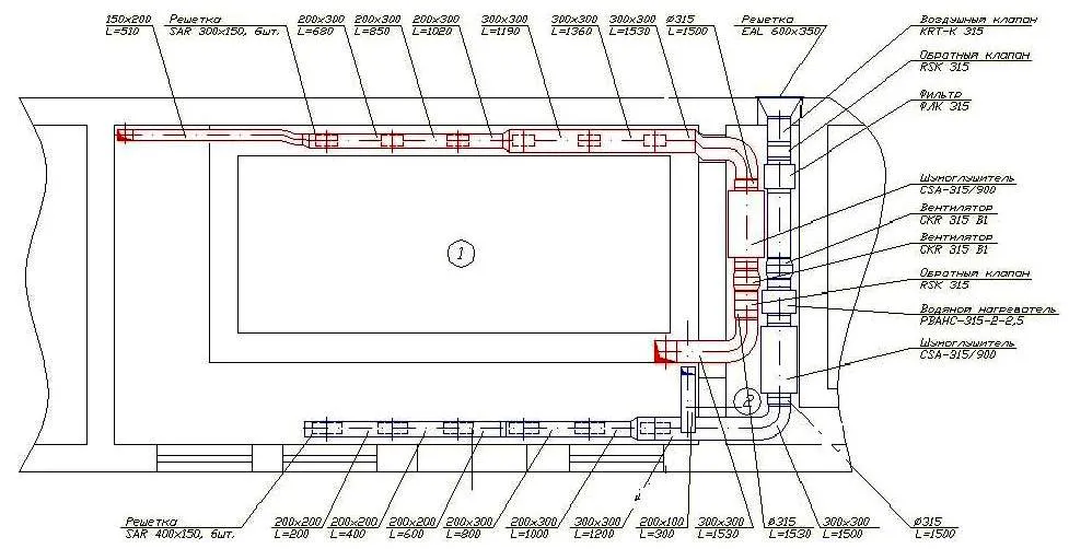 Система вентиляции в частном доме: схема оснащения бассейна